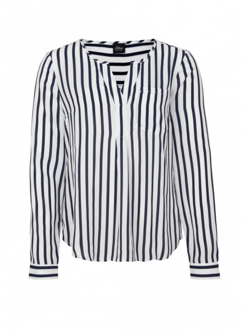 Striped blouse with tunic...