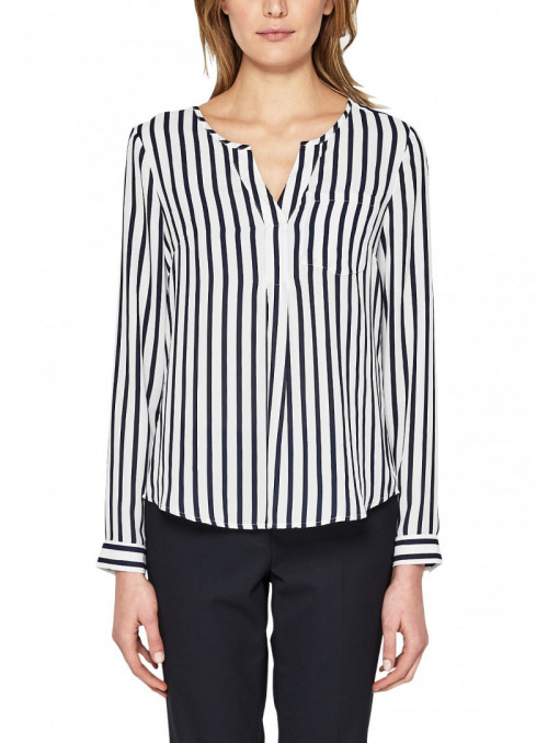 Striped blouse with tunic...