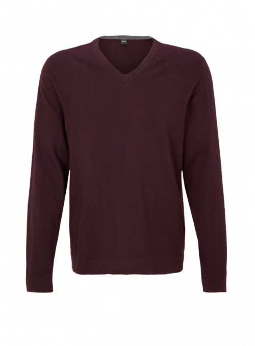 Merino-Pullover mit...