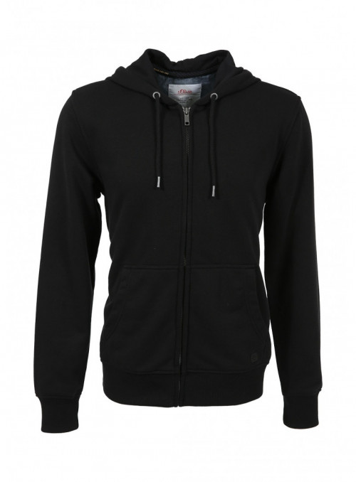 Hooded sweatshirt jacket