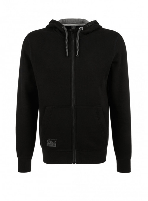 Hooded sweatshirt jacket