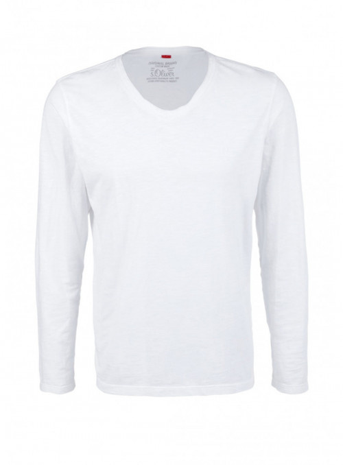 Long sleeve V-neck T-shirt