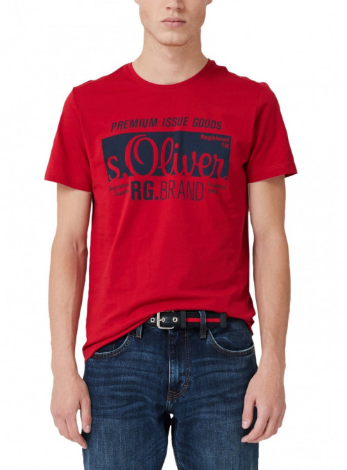 T-shirt with logo lettering