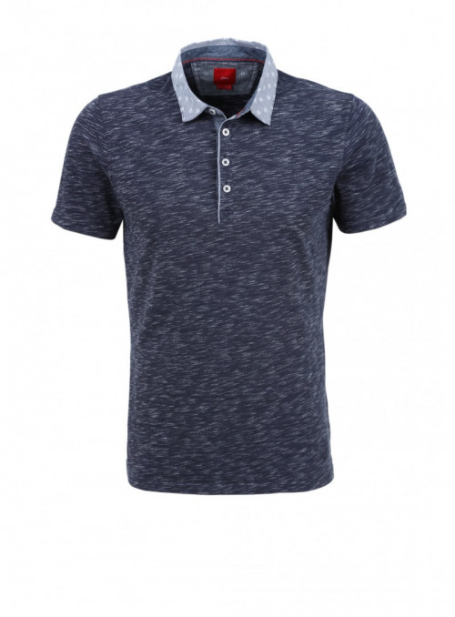 Polo shirt in mottled optics