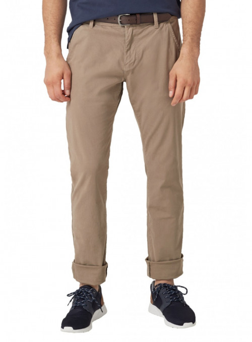 Chino pants with belt