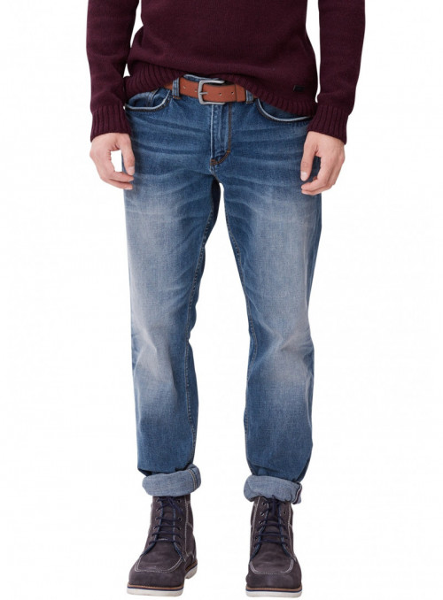 Regular Fit, Jeans mit Gürtel