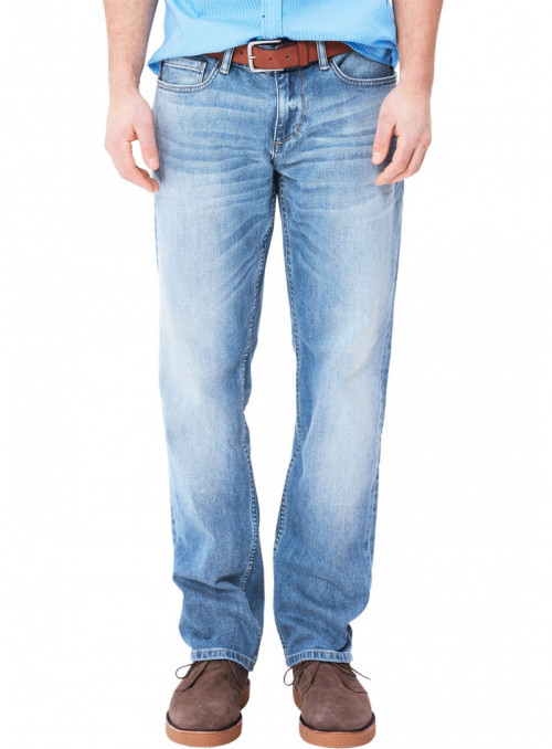 Jeans with belt, relaxed