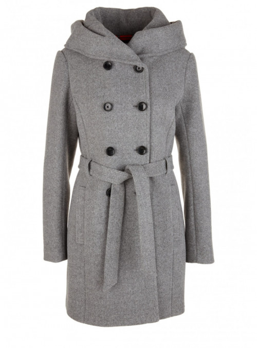 Coat with velour structure