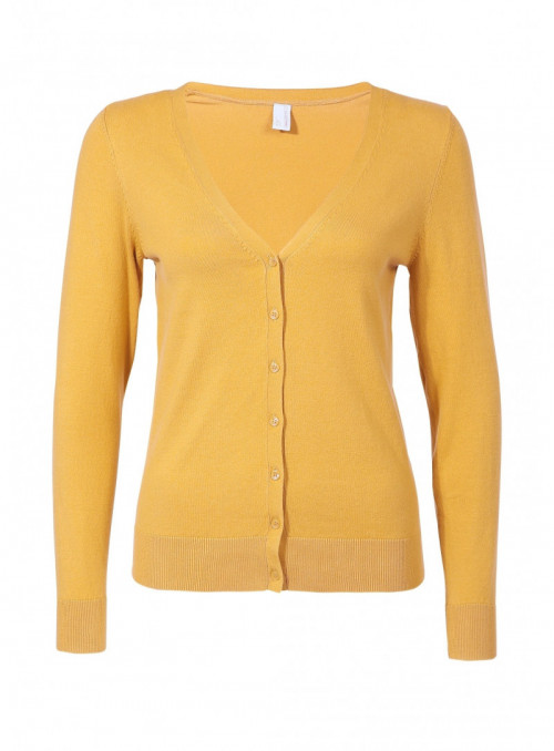 Cardigan with V-neck and...