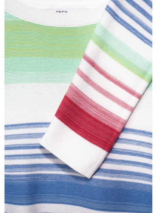 TOS Multicolored Striped Pullo