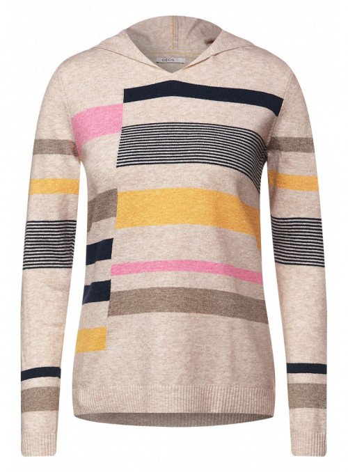 Striped Hoody Pullover