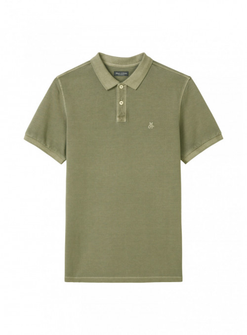 Polo, short sleeve, rib...