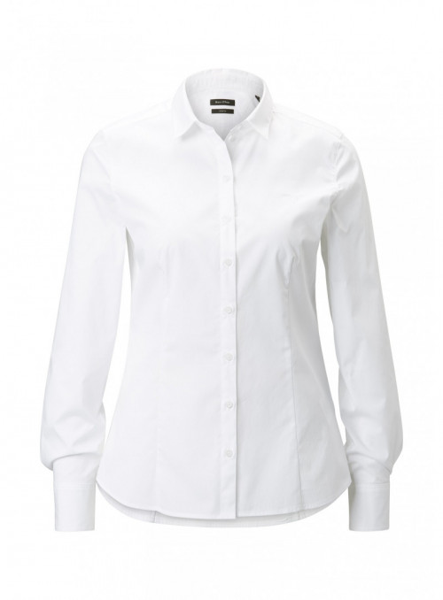 Blouse, kent collar, long...