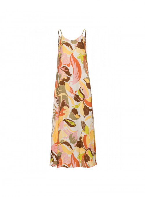 Organic Printed Satin Dress