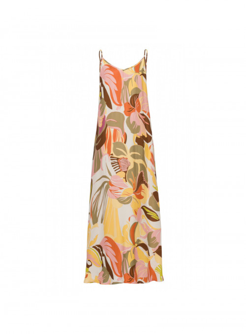 Organic Printed Satin Dress