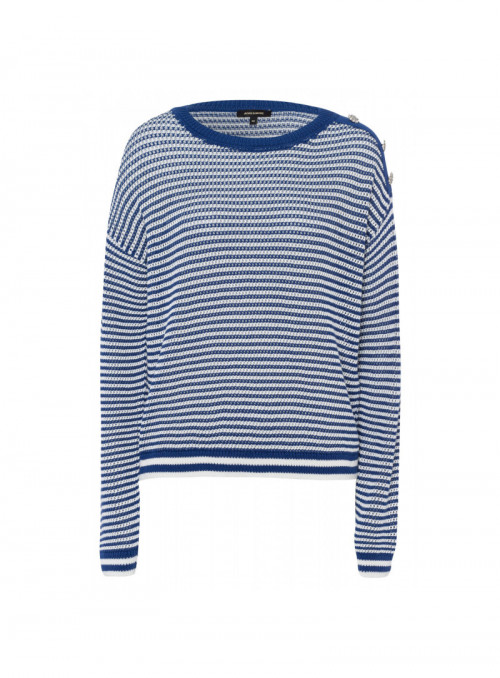 Striped Pullover, 3/4 Sleeve