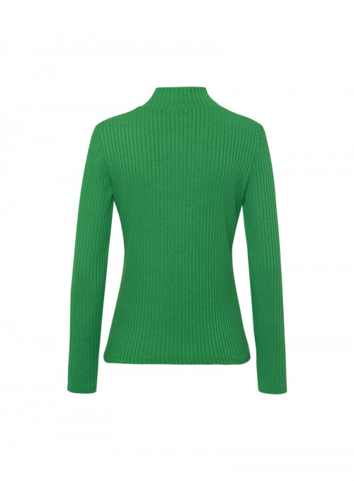 Ribbed Roll-Neck Pullover