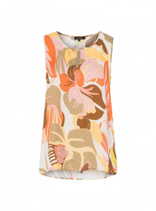 Organic Printed Satin Top