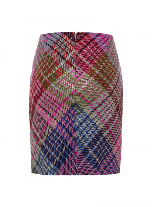 Multicolor Check Skirt