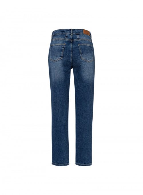 Blue Denim Tapered Jeans w...