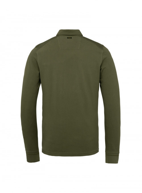 Long sleeve polo rugged...