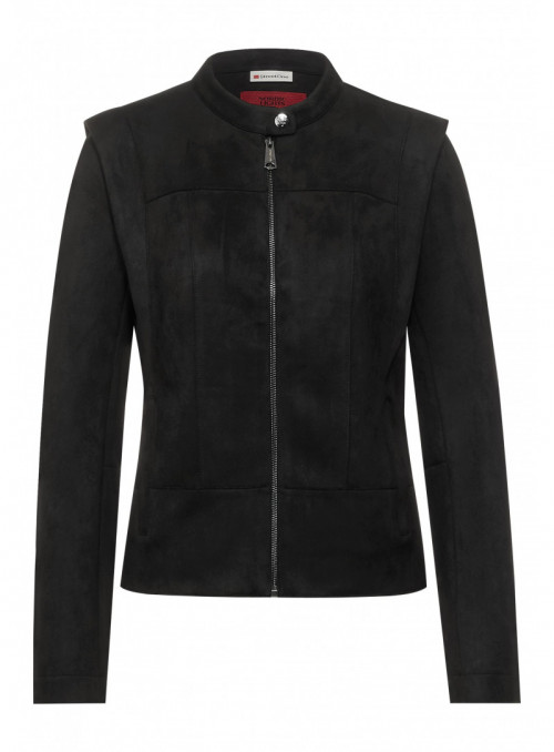 Velour Biker Jacket