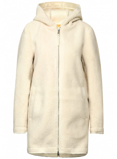 bonded teddy hoody coat