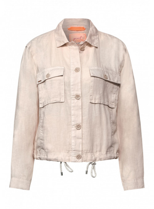 Cargo Pocket linen Jacke