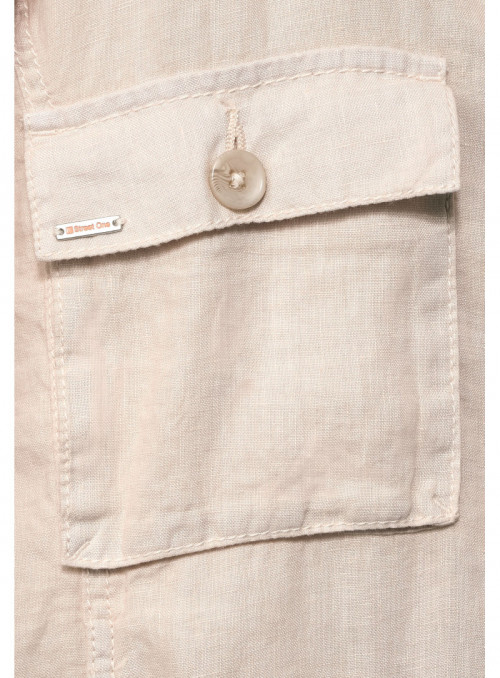 Cargo Pocket linen Jacke