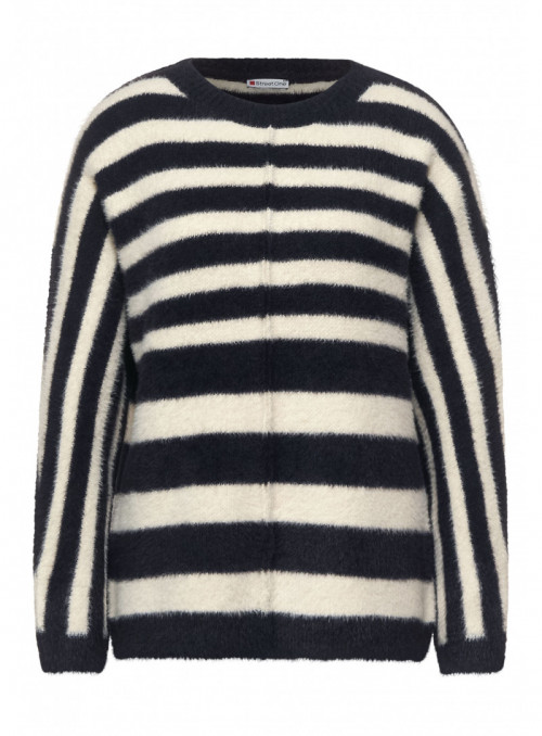 striped feather yarn dolman