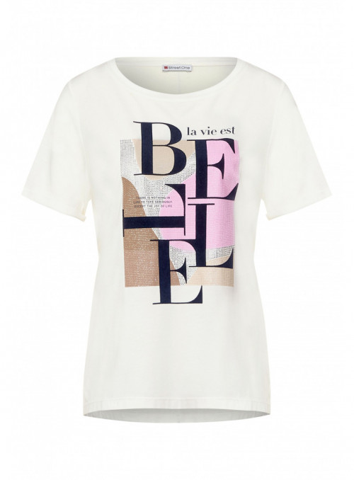 BELLE partprint shirt