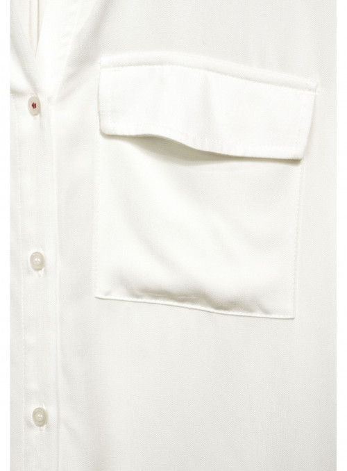 Shirtcollar blouse with pocket