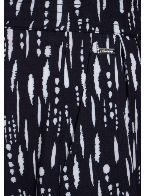 Paperbag Viscose Shorts Print