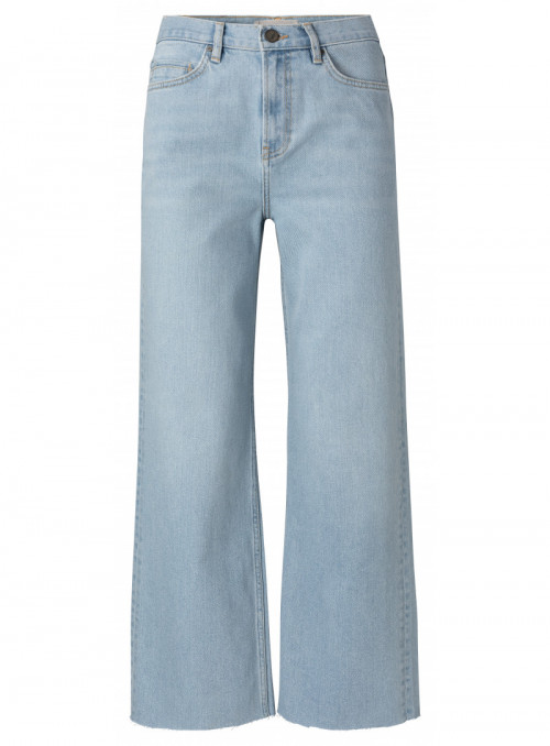 High waist kick-flare denim