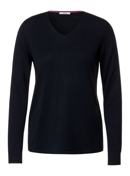 NOS_Rounded V-Neck Pullover