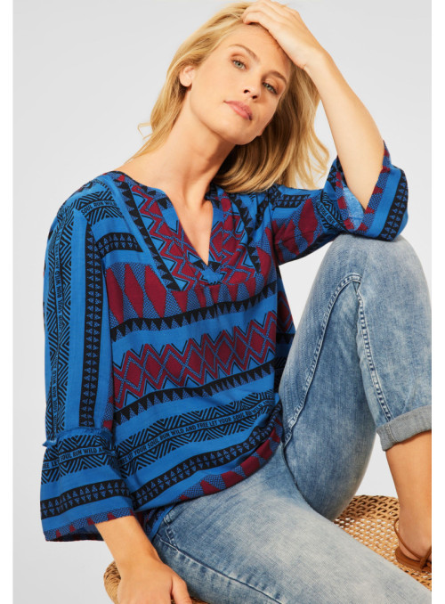 Print Ethno Tunic Blouse