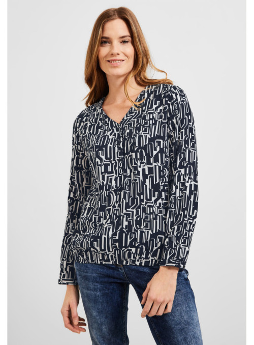 Letter Print Blouse