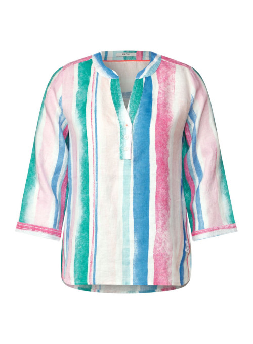 LINEN_Blouse Multi Stripe