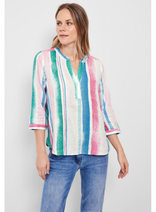 LINEN_Blouse Multi Stripe